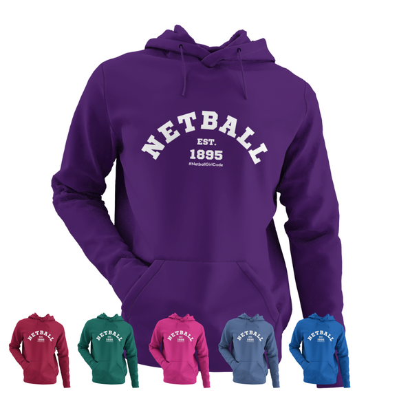 'Varsity' Kids Netball Hoodie-Clothing-Netball Gifts-Netball Gifts and Clothing