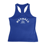 'Varsity Netball' Fitness Vest-Clothing-Netball Gifts-XS-Royal Blue-Netball Gifts and Clothing