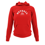 'Netball Varsity' College Hoodie - Commonwealth Games-Clothing-Netball Gifts-XS-Red-Netball Gifts and Clothing