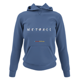 'Netball Friends' Netball College Hoodie-Netball Gifts-XS-Airforce Blue-Netball Gifts and Clothing
