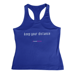 'Keep Your Distance' Kids Performance Netball Vest-Clothing-Netball Gifts-Netball Gifts and Clothing