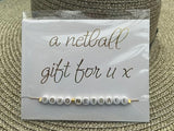 'XOXO Netball' Handmade Bracelet for Netballers