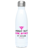 'World's Best Goal Attack' Netball Water Bottle 500ml