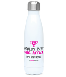 'World's Best Wing Attack' Netball Water Bottle 500ml