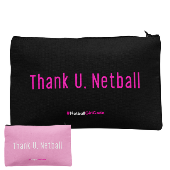 'Thank U Netball' Accessories Bag-Bags-Netball Gifts-Netball Gifts and Clothing