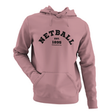 'Varsity' Kids Netball Light Hoodie-Clothing-Netball Gifts-Dusty Pink-Age 3-4-Netball Gifts and Clothing