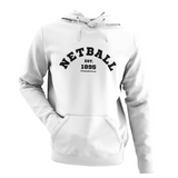 'Varsity' Kids Netball Light Hoodie-Clothing-Netball Gifts-Arctic White-Age 3-4-Netball Gifts and Clothing