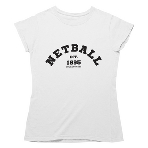 'Netball Varsity' Women's T-Shirt-Clothing-Netball Gifts-Netball Gifts and Clothing