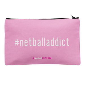'Netball Addict' Accessories Bag-Bags-Netball Gifts-Netball Gifts and Clothing