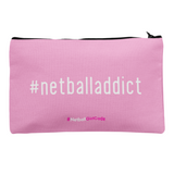 'Netball Addict' Accessories Bag-Bags-Netball Gifts-Pink-M-Netball Gifts and Clothing