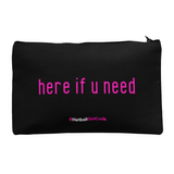'Here if U Need' Accessories Bag-Bags-Netball Gifts-Black-M-Netball Gifts and Clothing