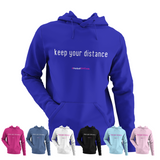 'Keep your distance' Kids Netball Hoodie-Clothing-Netball Gifts-Netball Gifts and Clothing