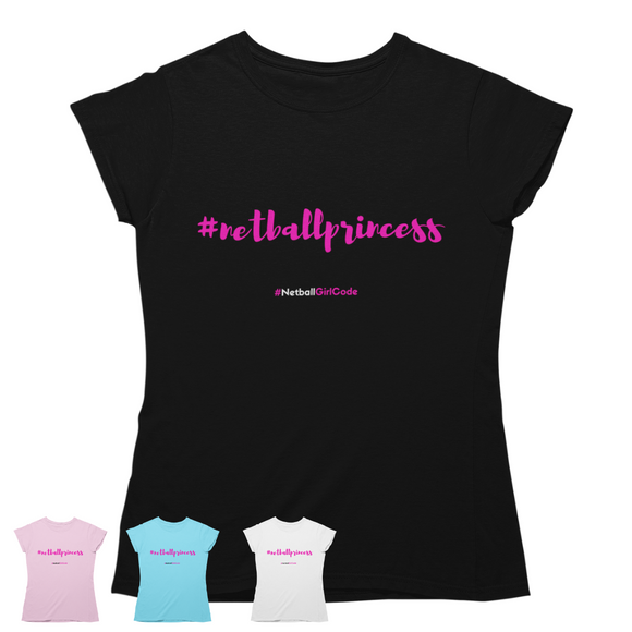 'Netball Princess' Kids T-Shirt-Clothing-Netball Gifts-Netball Gifts and Clothing