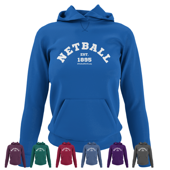 'Netball Varsity' College Hoodie-Clothing-Netball Gifts-Netball Gifts and Clothing