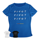 'Pivot Pivot Pivot' Kids Performance Netball T-Shirt-Clothing-Netball Gifts-Netball Gifts and Clothing