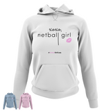'xoxo Netball Girl' Light College Hoodie-Clothing-Netball Gifts-Netball Gifts and Clothing
