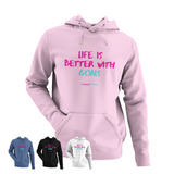 'Life is Better with Goals' Kids Hoodie-Clothing-Netball Gifts-Netball Gifts and Clothing