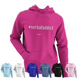 'Netball Addict' Kids Netball Hoodie-Clothing-Netball Gifts-Netball Gifts and Clothing