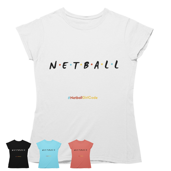 'Netball Friends' Kids T-Shirt-Clothing-Netball Gifts-Netball Gifts and Clothing