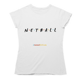 'Netball Friends' Kids T-Shirt-Clothing-Netball Gifts-Age 3-4-White-Netball Gifts and Clothing
