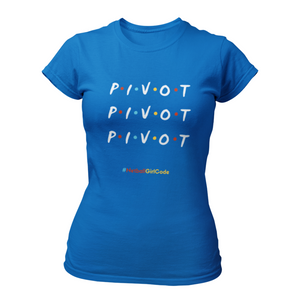 'Pivot Pivot Pivot' Fitness Women's T-Shirt-Clothing-Netball Gifts-Netball Gifts and Clothing