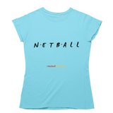 'Netball Friends' Kids T-Shirt-Clothing-Netball Gifts-Age 3-4-Atoll Blue-Netball Gifts and Clothing