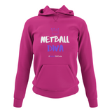 'Netball Diva' College Hoodie in Plus Sizes-Clothing-Netball Gifts-UK 20-Hot Pink-Netball Gifts and Clothing