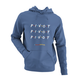 'Pivot Pivot Pivot' Kids Netball Hoodie-Clothing-Netball Gifts-Airforce Blue-Age 3-4-Netball Gifts and Clothing