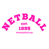 'Netball Varsity' Cropped College Hoodie-Clothing-Netball Gifts-XXS-Pink Writing-Netball Gifts and Clothing