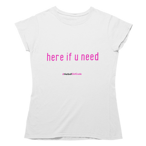 'Here if u Need' Kids T-Shirt-Clothing-Netball Gifts-Netball Gifts and Clothing