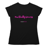 'Netball Princess' Kids T-Shirt-Clothing-Netball Gifts-Age 3-4-Black-Netball Gifts and Clothing