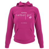 'xoxo Netball Girl' College Hoodie-Clothing-Netball Gifts-XS-Hot Pink-Netball Gifts and Clothing