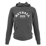 'Netball Mum' College Hoodie-Clothing-Netball Gifts-XS-Charcoal Grey-Netball Gifts and Clothing