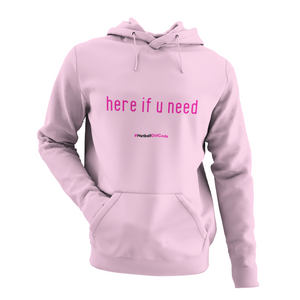 'Here if U Need' Kids Netball Hoodie-Clothing-Netball Gifts-Netball Gifts and Clothing