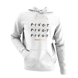 'Pivot Pivot Pivot' Kids Netball Hoodie-Clothing-Netball Gifts-Arctic White-Age 3-4-Netball Gifts and Clothing