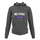 'Netball Diva' Netball College Hoodie-Clothing-Netball Gifts-XS-Charcoal Grey-Netball Gifts and Clothing