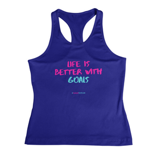 'Life is Better with Goals' Fitness Vest-Clothing-Netball Gifts-Netball Gifts and Clothing