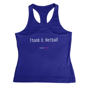 'Thank U, Netball' Kids Performance Netball Vest-Clothing-Netball Gifts-Netball Gifts and Clothing