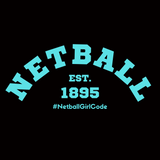 'Netball Varsity' Cropped College Hoodie-Clothing-Netball Gifts-XXS-Blue Writing-Netball Gifts and Clothing