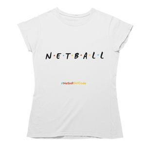'Netball Friends' Women's T-Shirt-Clothing-Netball Gifts-Netball Gifts and Clothing