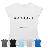 'Netball Friends' Women's T-Shirt-Clothing-Netball Gifts-Netball Gifts and Clothing