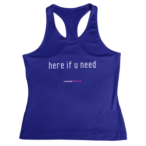 'Here if U Need' Kids Performance Netball Vest-Clothing-Netball Gifts-Netball Gifts and Clothing