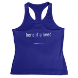 'Here if U Need' Kids Performance Netball Vest-Clothing-Netball Gifts-3-4-Royal Blue-Netball Gifts and Clothing