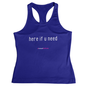 'Here if U Need' Fitness Vest-Clothing-Netball Gifts-Netball Gifts and Clothing