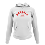 'Netball Varsity' College Hoodie - Commonwealth Games-Clothing-Netball Gifts-XS-White-Netball Gifts and Clothing
