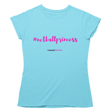 'Netball Princess' Kids T-Shirt-Clothing-Netball Gifts-Age 3-4-Atoll Blue-Netball Gifts and Clothing