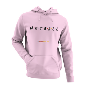 'Netball Friends' Kids Netball Hoodie-Clothing-Netball Gifts-Netball Gifts and Clothing