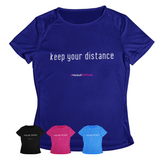 'Keep Your Distance' Kids Performance Netball T-Shirt-Clothing-Netball Gifts-Netball Gifts and Clothing