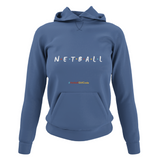 'Netball Friends' College Hoodie in Plus Sizes-Clothing-Netball Gifts-UK 20-Airforce Blue-Netball Gifts and Clothing