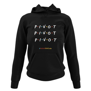 'Pivot Pivot Pivot' Netball College Hoodie-Netball Gifts-Netball Gifts and Clothing